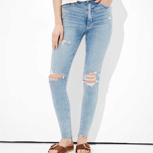 American Eagle Outfitters Denim - AE Ne(x)t Level Ripped Highest Waist Jegging Soft